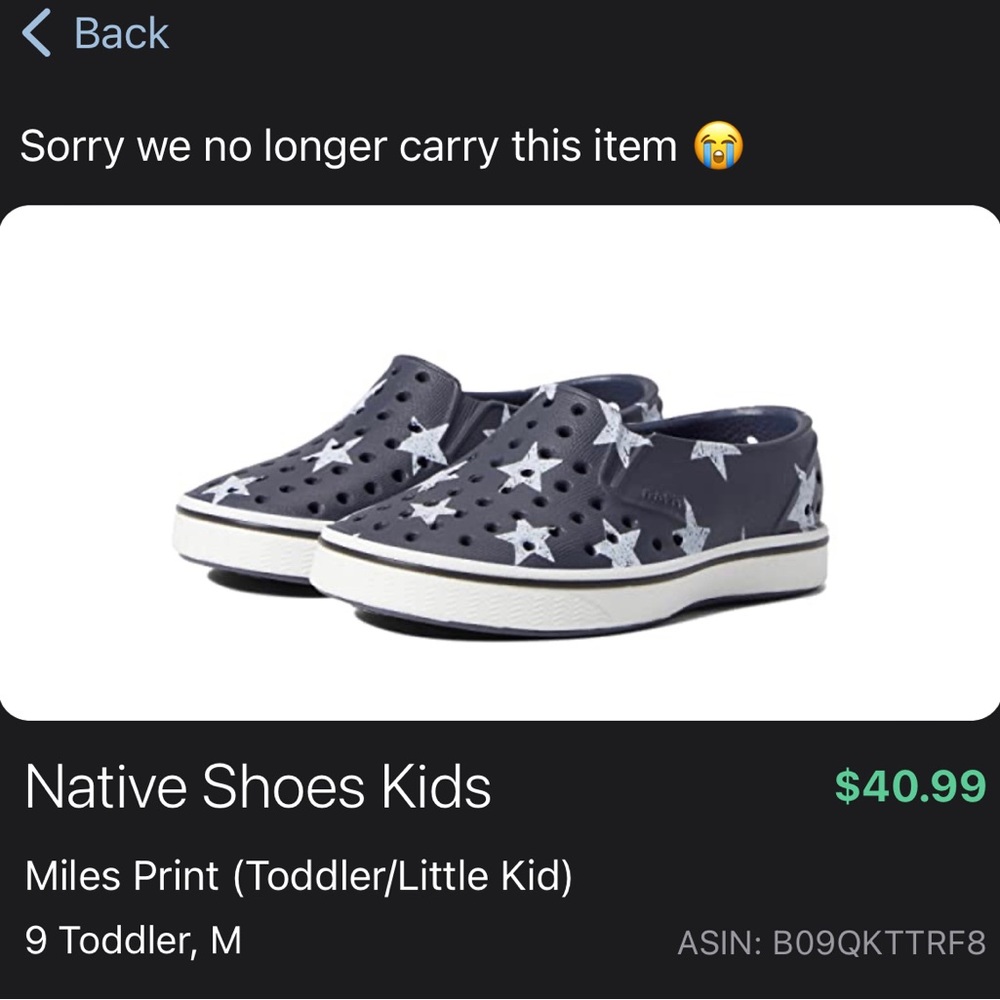 Native “miles print” BRAND NEW size C9 discontinued color!!!